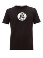 Matchesfashion.com Dolce & Gabbana - Logo-patch Cotton T-shirt - Mens - Black