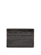 Marc Marmel Logo-debossed Cracked-leather Cardholder