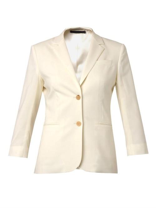 The Row Schoolboy Wool-crepe Blazer