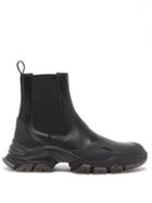 6 Moncler 1017 Alyx 9sm - Panelled Leather Chelsea Boots - Mens - Black