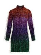 Ashish Tinsel Sequin-embellished Silk-georgette Dress