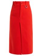 Balenciaga Slit-hem Wool-blend Pencil Skirt