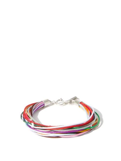 Matchesfashion.com Isabel Marant - My Car Beaded Metal And Cord Bracelet - Mens - Multi