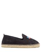 Manebí Usa Flag Bead-embellished Suede Espadrilles