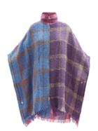 Rave Review - Sadie Upcycled Wool-flannel Cape - Womens - Multi