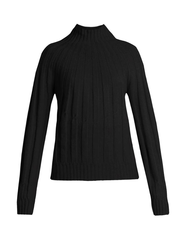 Bottega Veneta Roll-neck Ribbed-knit Cashmere Sweater