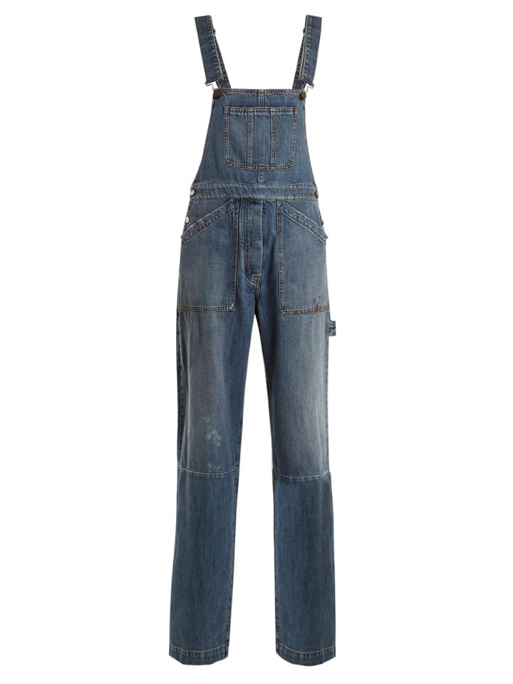 Valentino Wide-leg Denim Jumpsuit