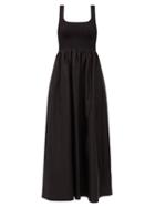 Matchesfashion.com Matteau - The Knit And Cotton Maxi Dress - Womens - Black