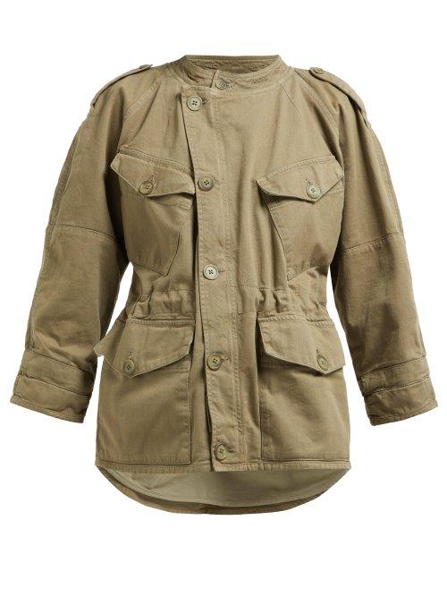 Matchesfashion.com Raey - Whisper Cotton Coat - Womens - Khaki