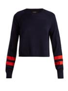Lndr Ace Contrast-stripe Wool-blend Cropped Sweater