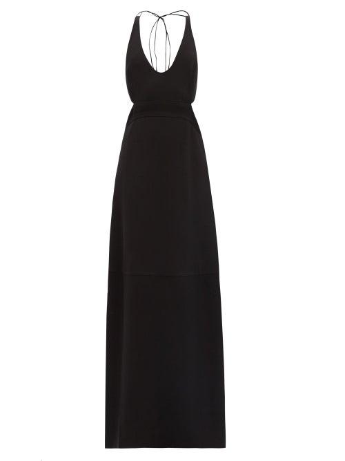 Ladies Rtw Victoria Beckham - Cutout-back Crepe Maxi Dress - Womens - Black