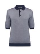 Matchesfashion.com Thom Sweeney - Cotton Piqu Jersey Polo Shirt - Mens - Navy