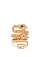 Jade Jagger 18kt Gold, Ruby & Diamond Snake Ring