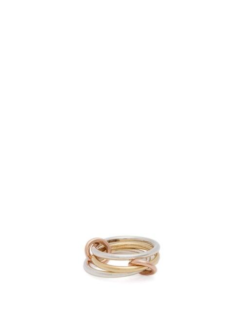 Matchesfashion.com Spinelli Kilcollin - Solarium 18kt Rose Gold, Gold & Silver Ring - Womens - Silver