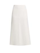 Calvin Klein Collection Dusty A-line Wool Skirt