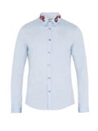 Gucci Duke Snake-appliqu Point-collar Cotton Shirt