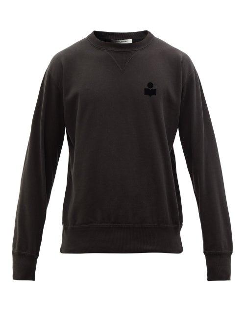 Isabel Marant - Mike Logo-print Cotton-blend Jersey Sweatshirt - Mens - Black