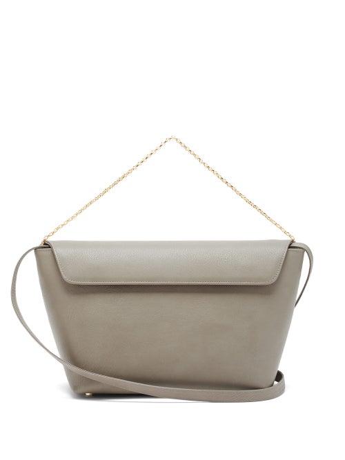 Matchesfashion.com Tsatsas - Olive Leather Bucket Bag - Womens - Grey