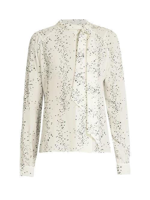Tomas Maier Cosmic-print Silk Crepe De Chine Blouse