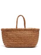 Matchesfashion.com Dragon Diffusion - Triple Jump Large Woven-leather Basket Bag - Womens - Tan