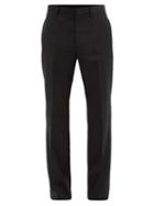 Matchesfashion.com Givenchy - Flared Wool-twill Trousers - Mens - Black