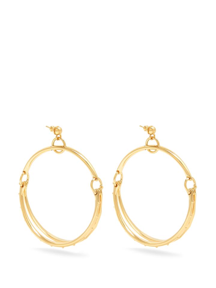 Chloé Nile Double-hoop Earrings