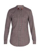 Matchesfashion.com Dolce & Gabbana - Heart Patch Cotton Shirt - Mens - Red Multi