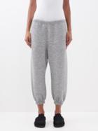Raey - Cashmere-blend Cropped Track Pants - Womens - Grey