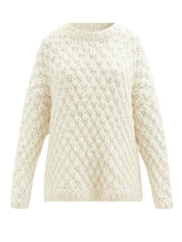 The Row - Dano Dropped-shoulder Cashmere-blend Sweater - Womens - Ivory