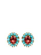 Ileana Makri Sapphire, Turquoise & Yellow-gold Earrings