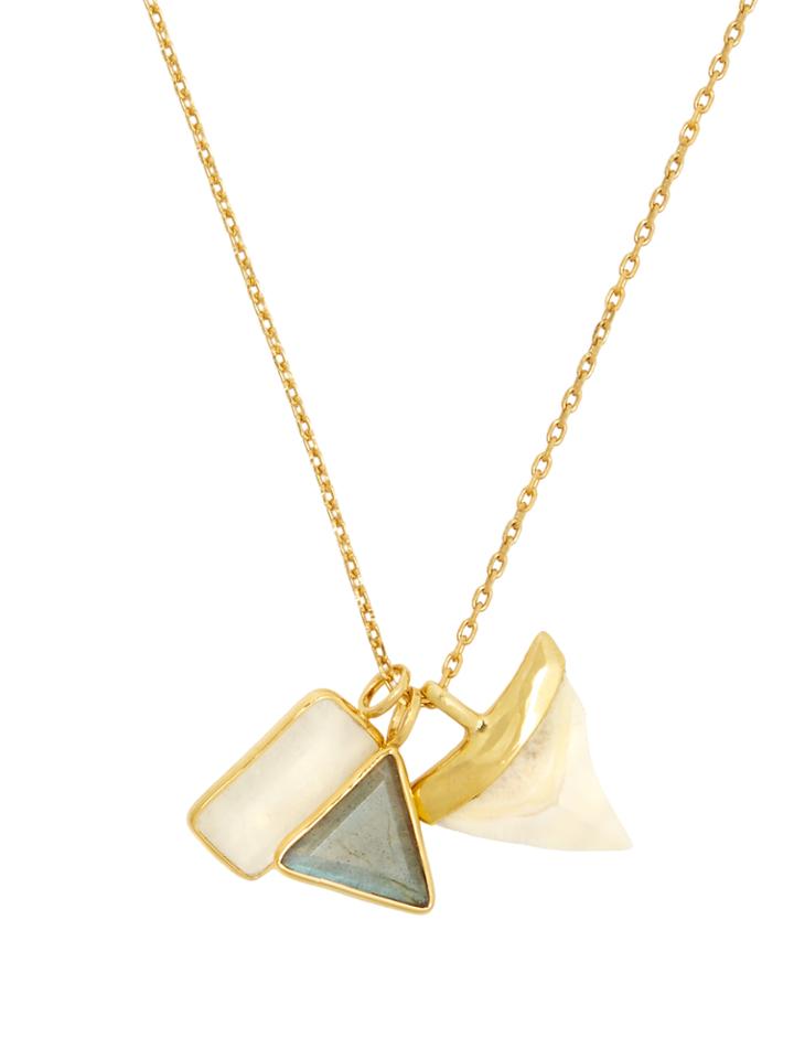 Theodora Warre Multi-stone And Gold-plated Necklace