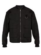 Matchesfashion.com Gucci - Logo Print Detachable Sleeve Cotton Jacket - Mens - Black