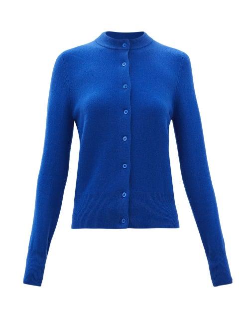 Matchesfashion.com Extreme Cashmere - No. 99 Little Stretch-cashmere Cardigan - Womens - Blue