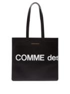Matchesfashion.com Comme Des Garons Wallet - Logo-print Leather Tote Bag - Mens - Black