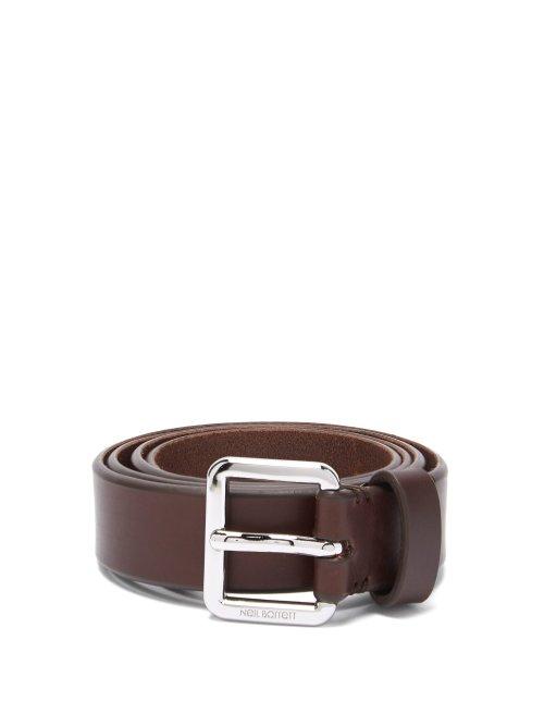 Matchesfashion.com Neil Barrett - Leather Belt - Mens - Brown