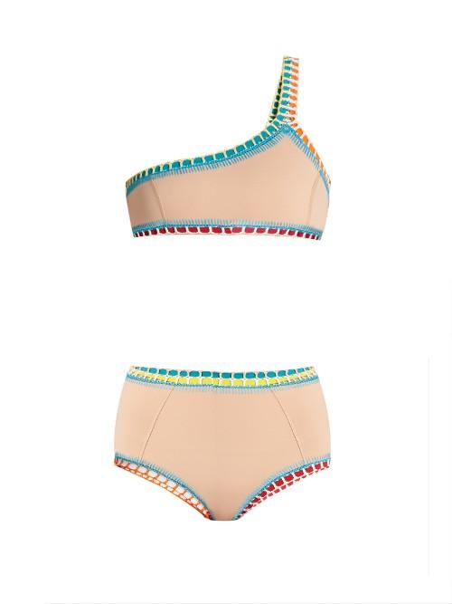 Kiini Luna Crochet-trim Triangle Bikini