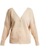 See By Chloé V-neck Tri-colour Cotton-knit Cardigan