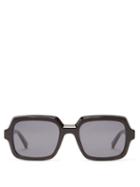 Matchesfashion.com Givenchy - Oversized Squared Acetate Sunglasses - Womens - Black