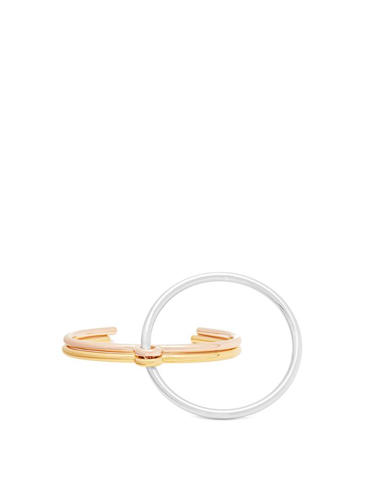 Charlotte Chesnais Three Lovers Silver & Gold-plated Bracelet