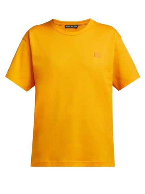 Matchesfashion.com Acne Studios - Nash Face Cotton Jersey T Shirt - Womens - Orange