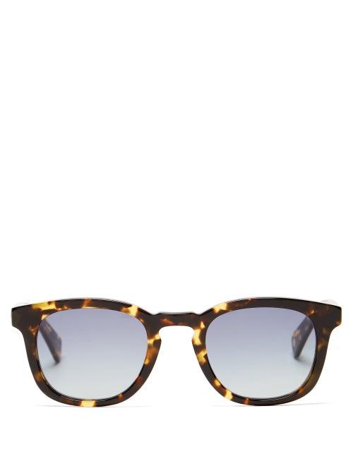 Matchesfashion.com Garrett Leight - Kinney Square Tortoiseshell-acetate Sunglasses - Mens - Tortoiseshell