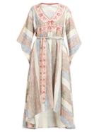 Matchesfashion.com D'ascoli - Bedouin Printed Cotton Kaftan - Womens - Cream Stripe