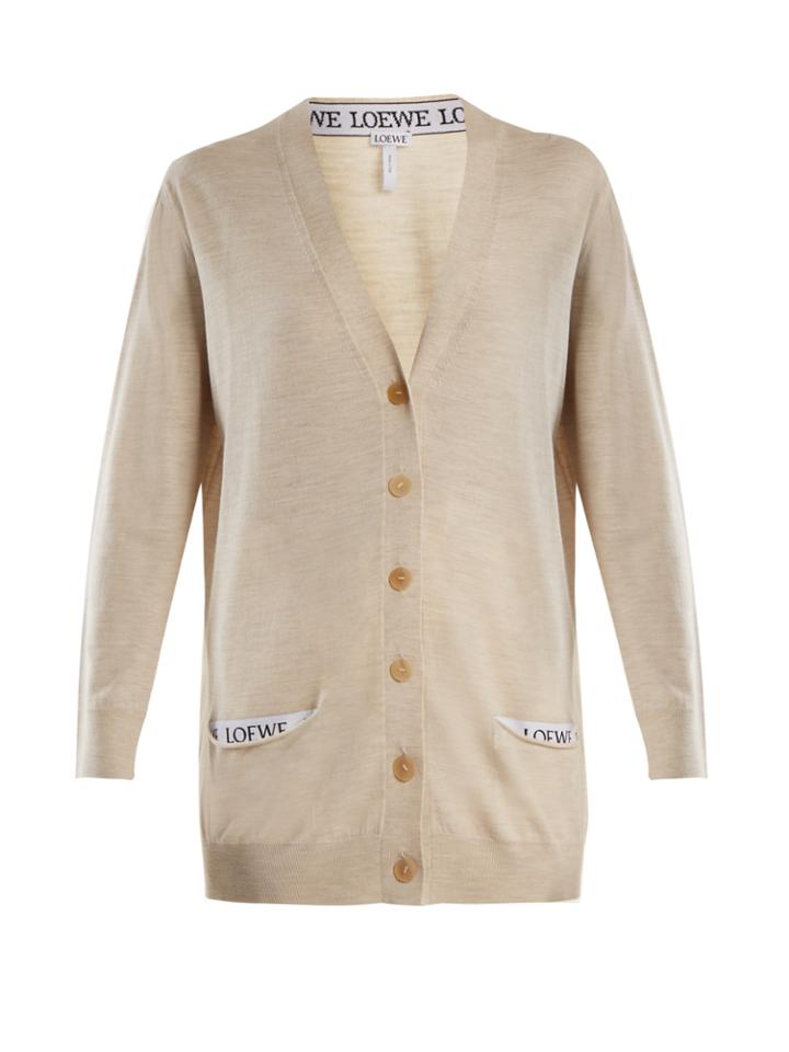 Loewe V-neck Wool-blend Cardigan