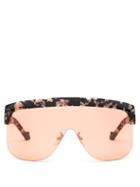 Matchesfashion.com Loewe - Show Oversized Acetate Sunglasses - Womens - Tortoiseshell