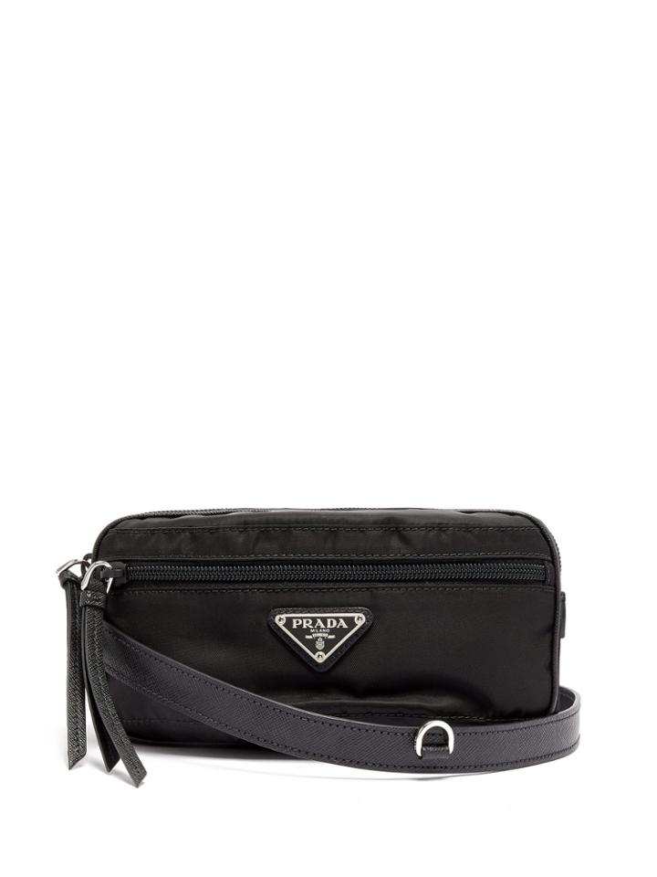 Prada Nylon And Leather Belt Bag