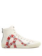 Gucci Major Snake-print High-top Leather Trainers