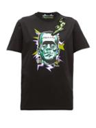 Matchesfashion.com Prada - Frankenstein Print Crystal Embellished T Shirt - Womens - Black Multi
