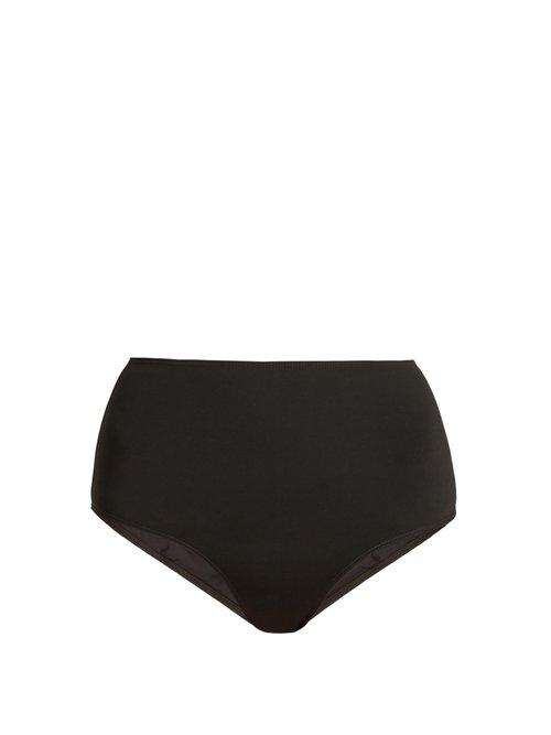Matchesfashion.com Ephemera - High Rise Bikini Briefs - Womens - Black