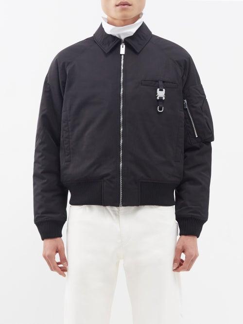 1017 Alyx 9sm - Buckled Padded Bomber Jacket - Mens - Black