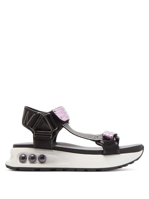 Matchesfashion.com Nicholas Kirkwood - Nkp3 Faux Pearl Inlay Leather Flatform Sandals - Womens - Pink